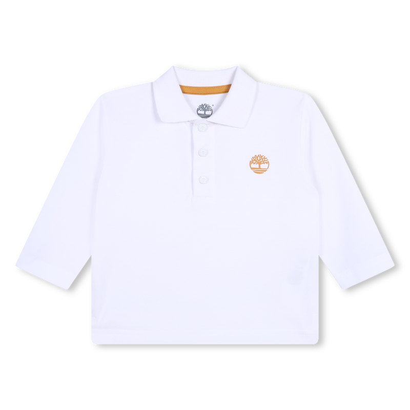 Polo liso com log&oacute;tipo TIMBERLAND 
                        BOY