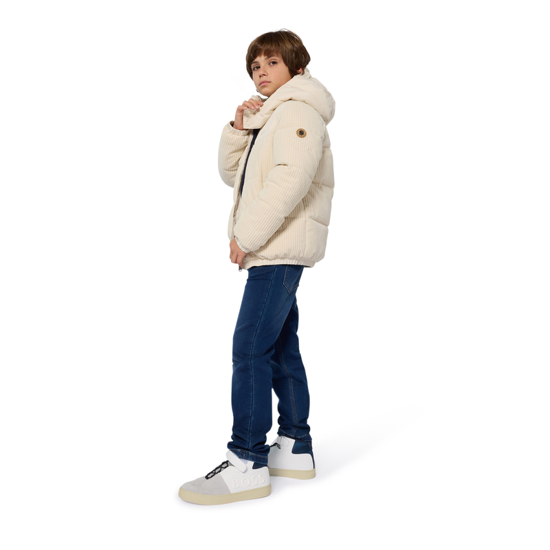 Jaqueta bimaterial BOSS 
                    BOY