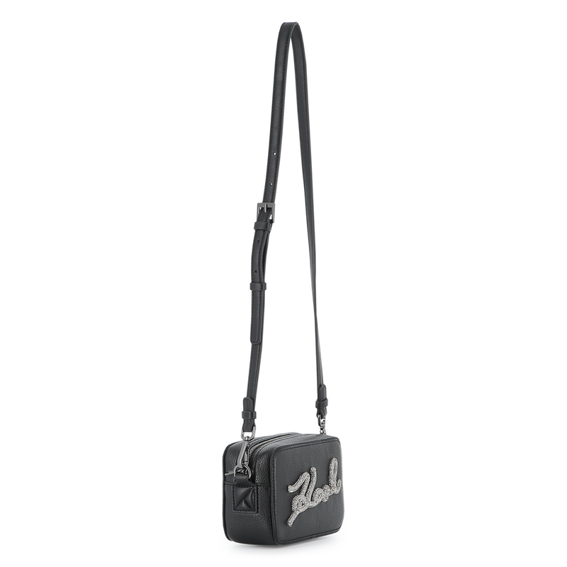 Bolsa, tecido granulado e revestido liso KARL LAGERFELD KIDS 
                    GIRL