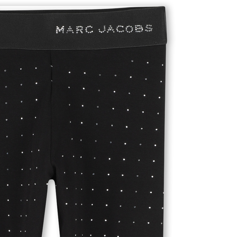 Leggings lisas com strass MARC JACOBS 
                        GIRL