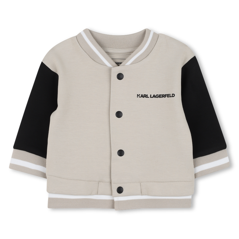 Conjunto de casaco e calças em jersey duplo KARL LAGERFELD KIDS 
                    BOY