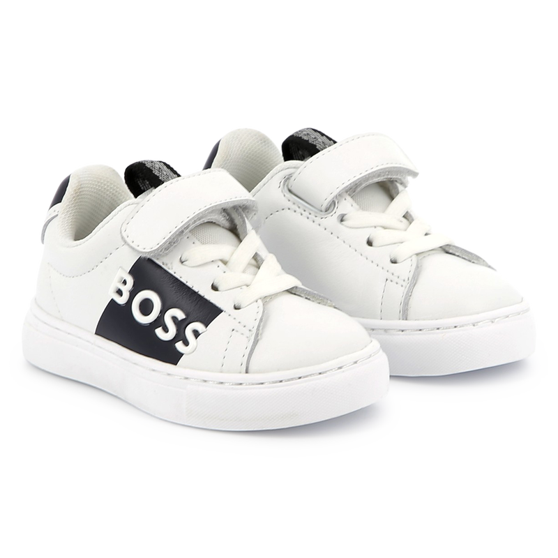 Lace-up leather sneakers BOSS 
                    BOY