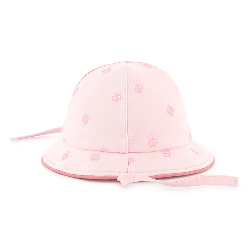 Chap&eacute;u de algod&atilde;o com cord&otilde;es BOSS 
                        GIRL