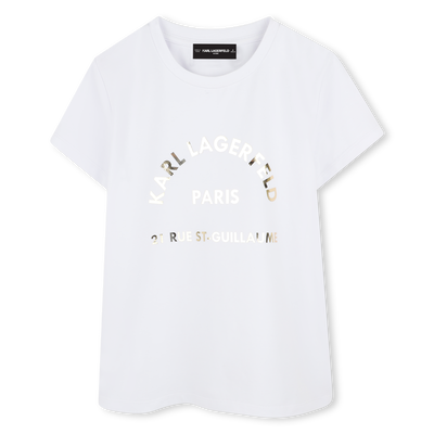 T-shirt de manga curta KARL LAGERFELD KIDS GIRL