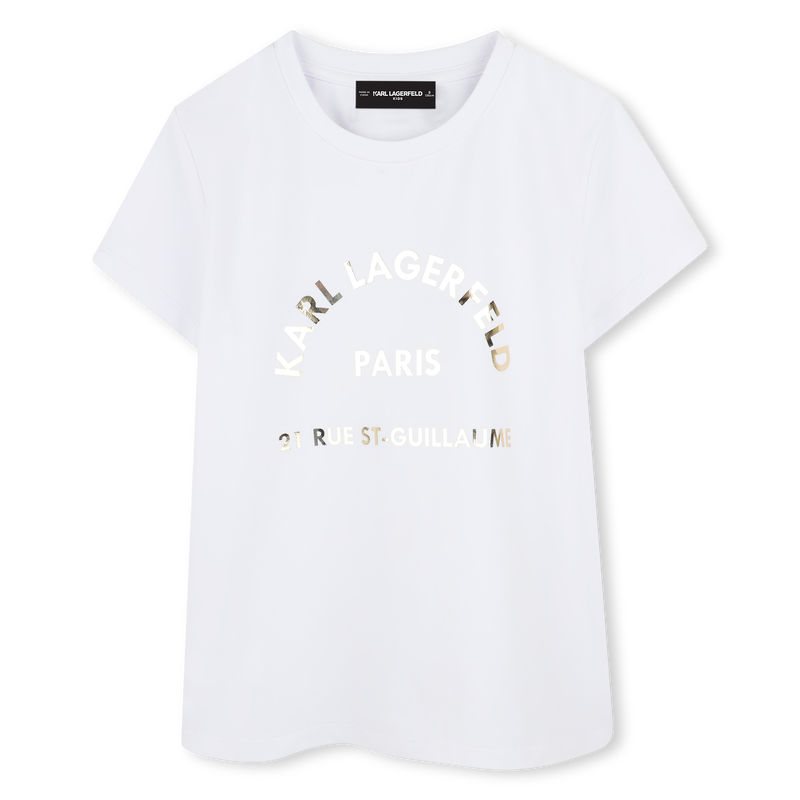 T-shirt de manga curta KARL LAGERFELD KIDS 
                        GIRL