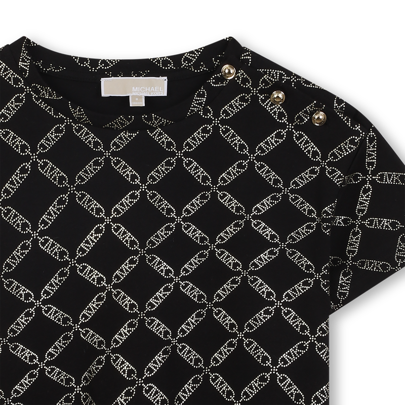 T-shirt de manga curta em jersey MICHAEL KORS 
                        GIRL