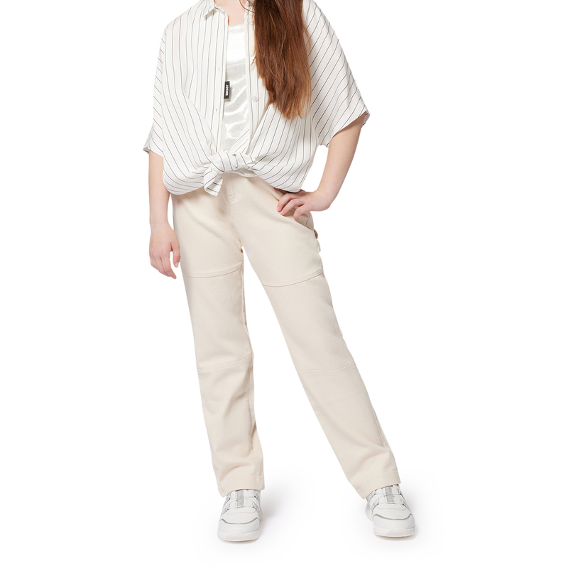 Camisa comprida &agrave;s riscas DKNY 
                        GIRL