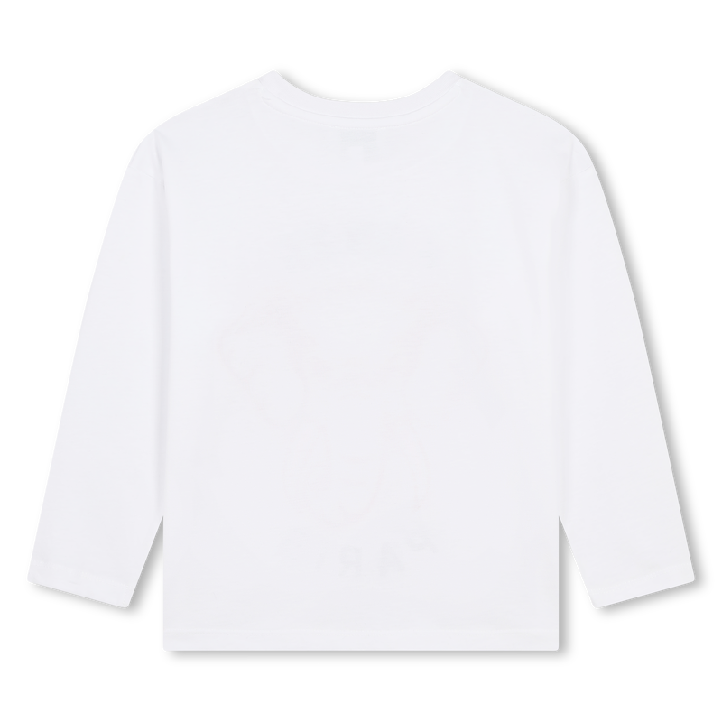 T-shirt algodão manga comprida KENZO KIDS 
                    GIRL