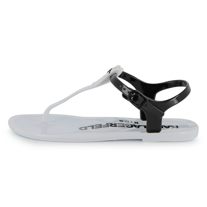 SAND&Aacute;LIAS COM AL&Ccedil;AS AJUST&Aacute;VEIS KARL LAGERFELD KIDS 
                        GIRL