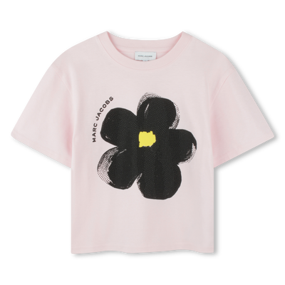 T-shirt mangas curtas algod&atilde;o MARC JACOBS GIRL