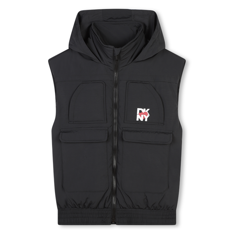 Blus&atilde;o acolchoado sem mangas DKNY 
                        GIRL