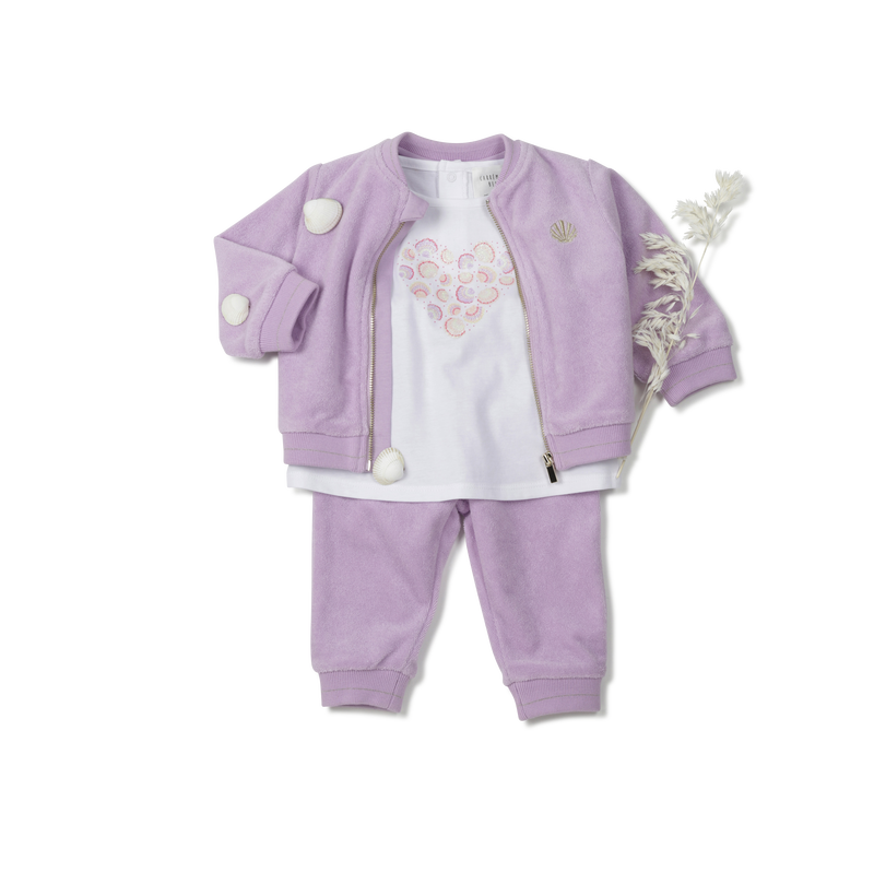 T-shirt estampada com corações CARREMENT BEAU 
                    GIRL