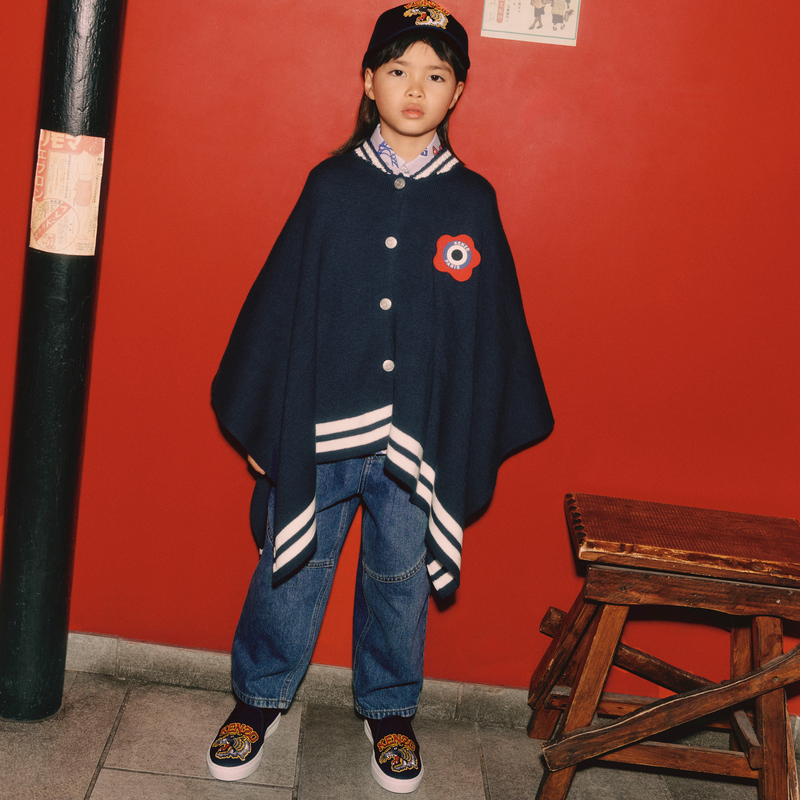 Capa de malha com emblemas KENZO KIDS 
                    GIRL