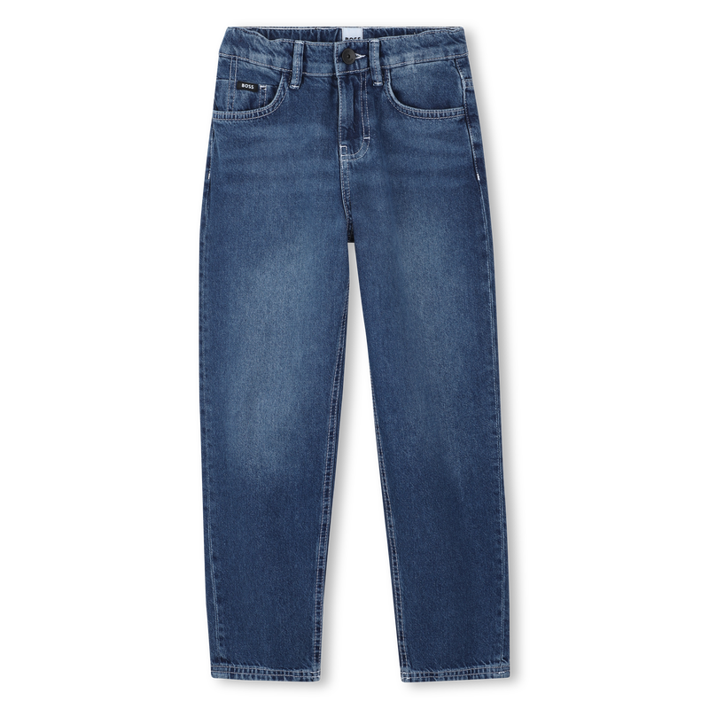 Wide-leg 5-pocket cotton jeans BOSS 
                    BOY
