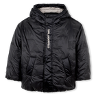 Jaqueta de poli&eacute;ster com capuz KARL LAGERFELD KIDS 
                    BOY