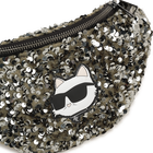 Bolsa de cintura ajust&aacute;vel com lantejoulas KARL LAGERFELD KIDS 
                    MENINA