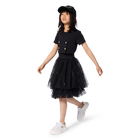 Vestido cerimonial bimaterial KARL LAGERFELD KIDS 
                    GIRL