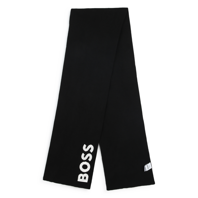 Cachecol em malha de algod&atilde;o BOSS 
                        BOY