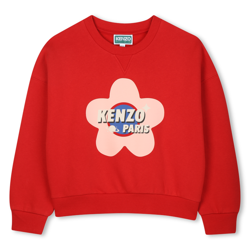 Moletom de lã não escovada KENZO KIDS 
                    GIRL