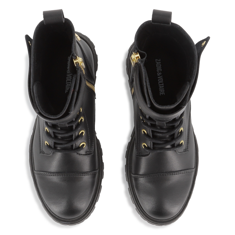 Botas de couro bovino com atacadores ZADIG & VOLTAIRE 
                    GIRL