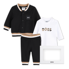 Conjunto de cal&ccedil;a, cardig&atilde; e camiseta BOSS 
                    BOY