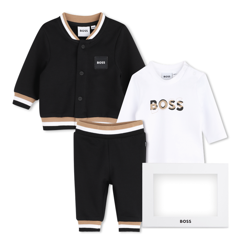 Conjunto de cal&ccedil;a, cardig&atilde; e camiseta BOSS 
                        BOY