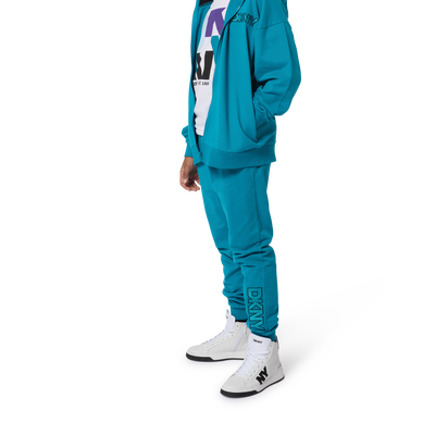 Casaco em molet&atilde;o com capuz DKNY UNISEX