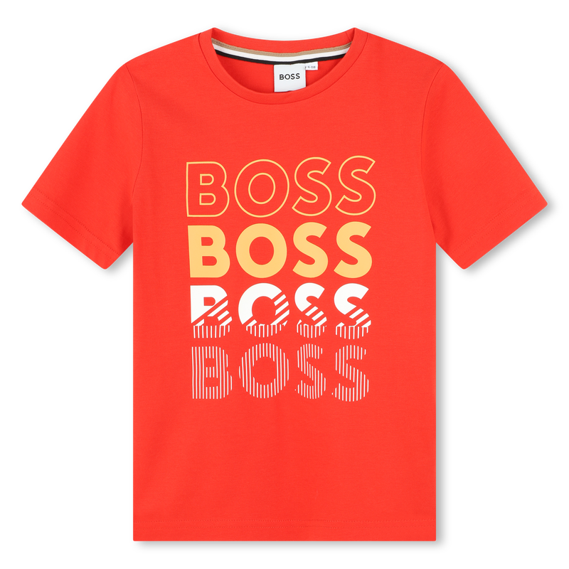 T-shirt gola redonda algodão BOSS 
                    BOY