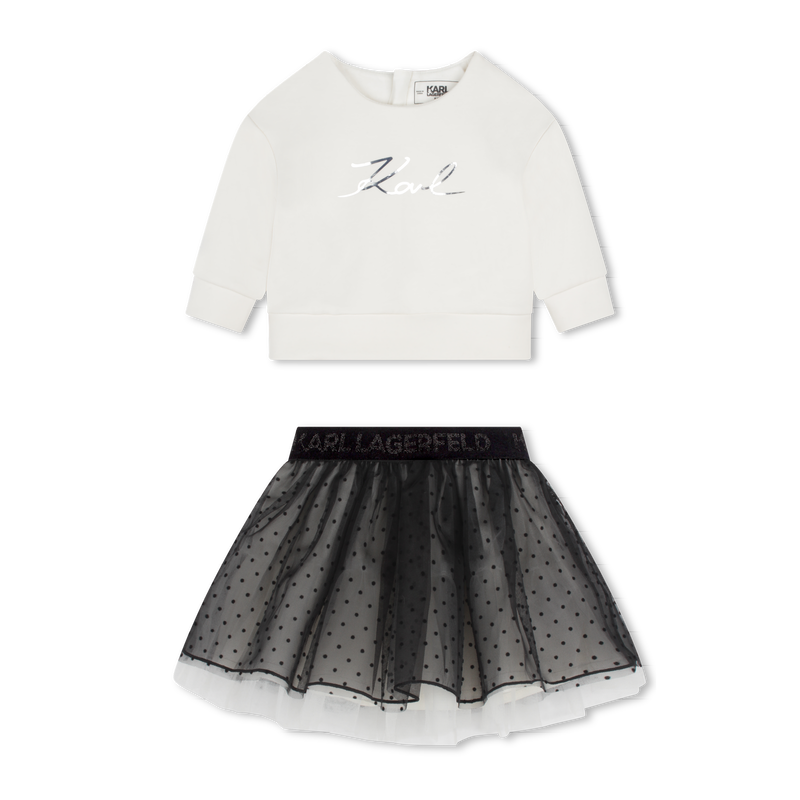 Conjunto de cerimónia KARL LAGERFELD KIDS 
                    GIRL