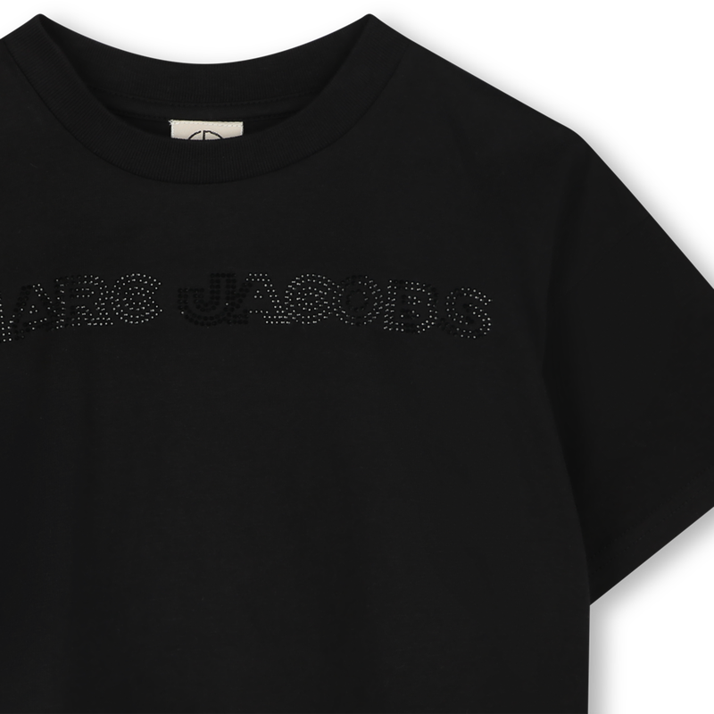 T-shirt curta com strass MARC JACOBS 
                        GIRL