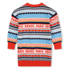 Vestido em malha jacquard KENZO KIDS 
                    GIRL
