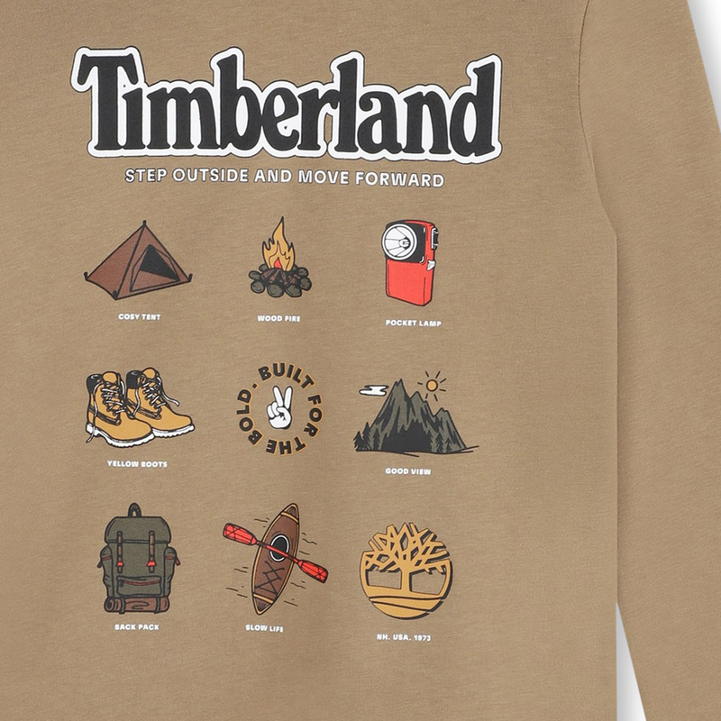 T-shirt com estampa &agrave; frente TIMBERLAND 
                        BOY