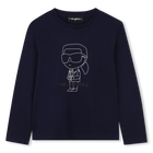 Camiseta de manga comprida, AZUL EL&Eacute;CTRICO, hi-res