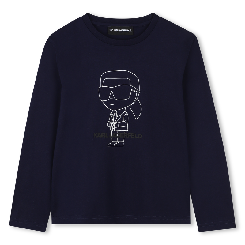 Camiseta de manga comprida KARL LAGERFELD KIDS 
                        BOY