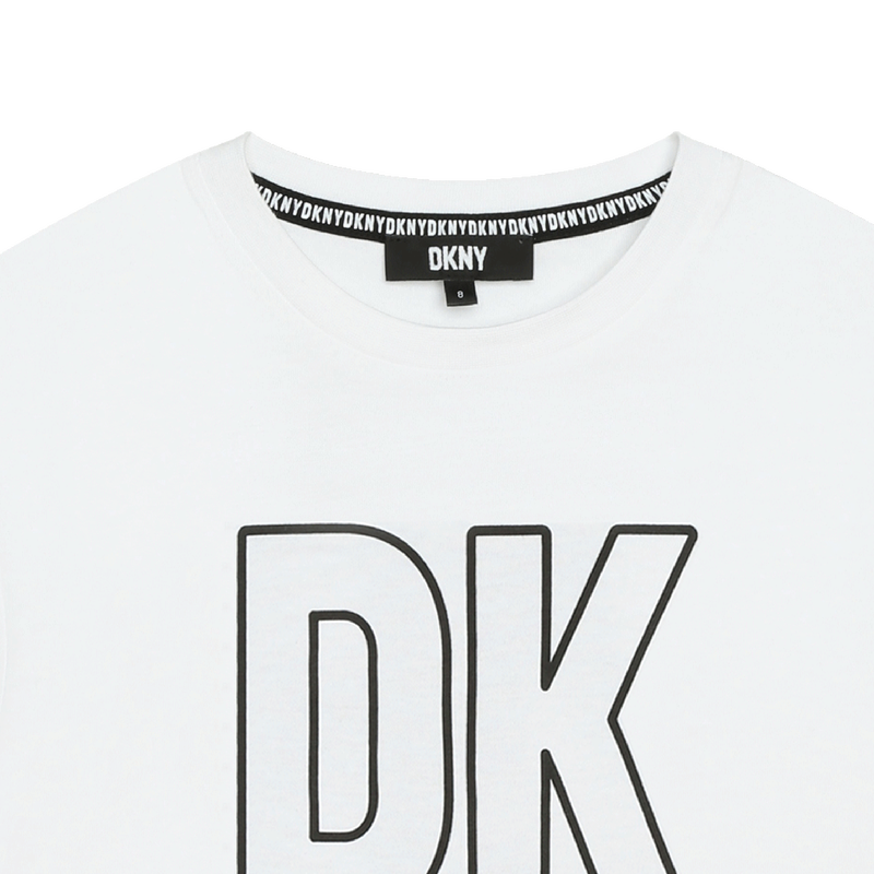 T-shirt unissexo em algodão DKNY 
                    UNISEX