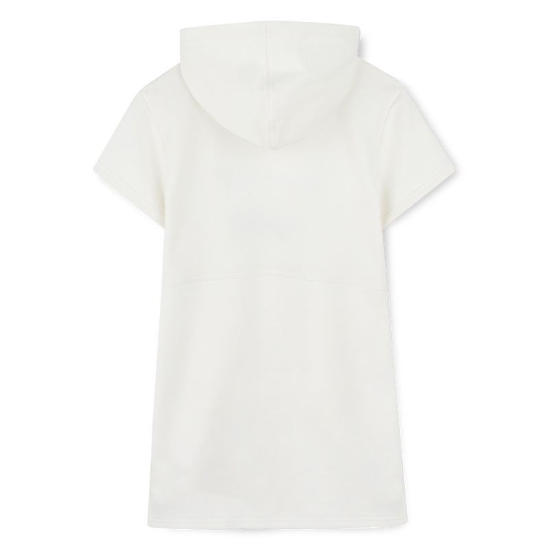 Vestido em molet&atilde;o com capuz CHLOE 
                        GIRL