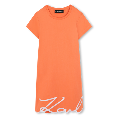Vestido de manga curta KARL LAGERFELD KIDS GIRL