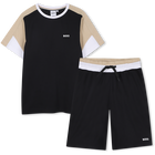 T-shirt + conjunto bermuda, PRETO, hi-res