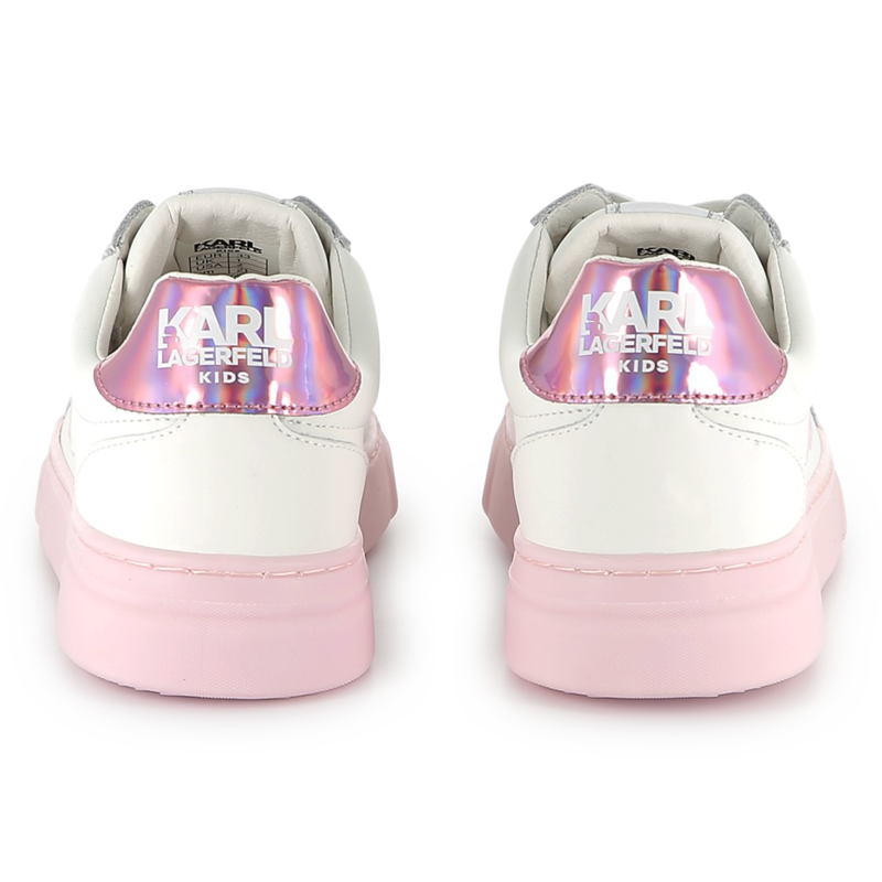 Sapatilhas de couro KARL LAGERFELD KIDS 
                        GIRL