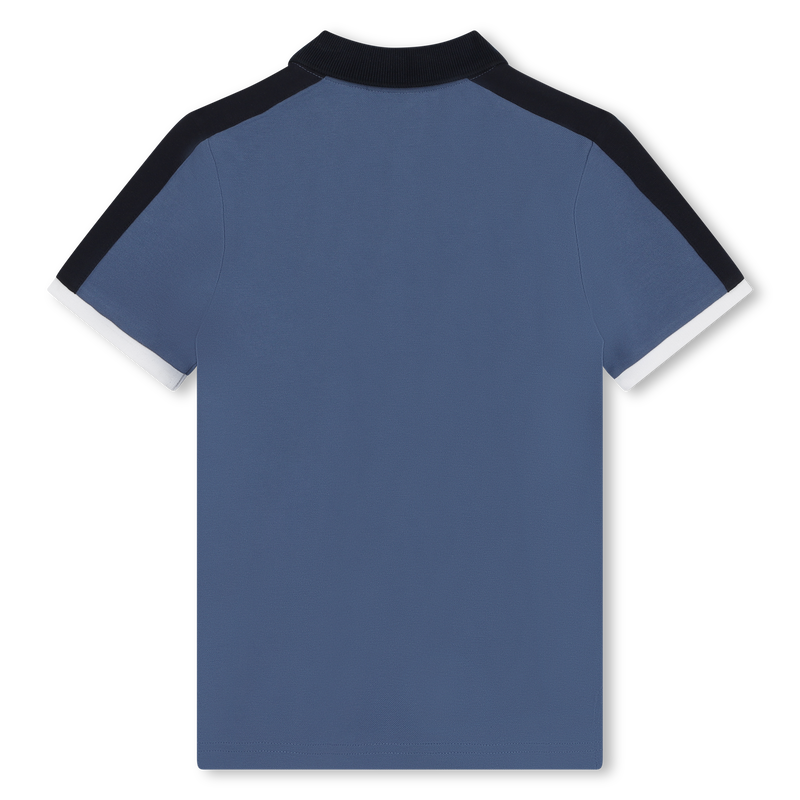 Polo com blocos de cores BOSS 
                    BOY