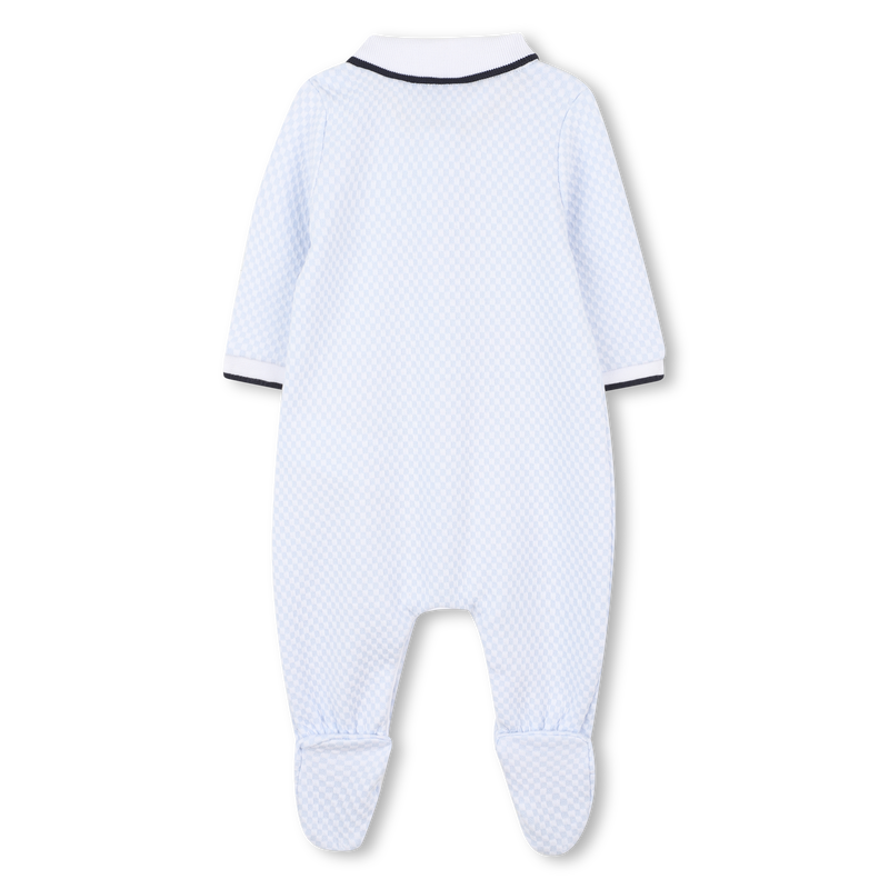 Pijama com gola polo BOSS 
                        BOY