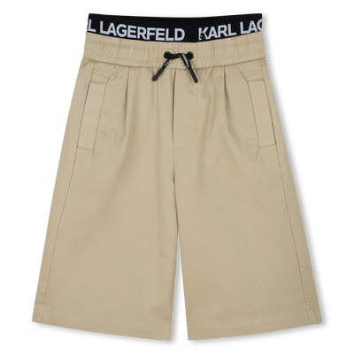 Bermudas em sarja KARL LAGERFELD KIDS BOY