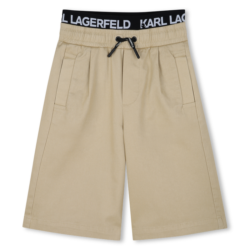 Bermudas em sarja KARL LAGERFELD KIDS 
                        BOY