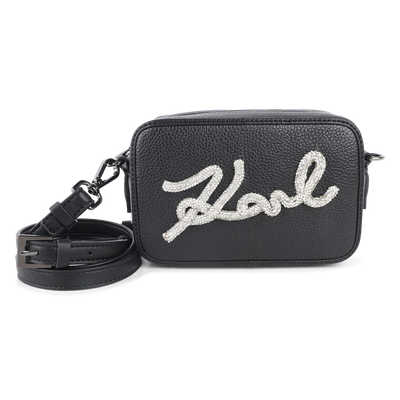 Bolsa, tecido granulado e revestido liso KARL LAGERFELD KIDS GIRL