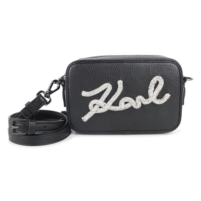 Bolsa, tecido granulado e revestido liso KARL LAGERFELD KIDS 
                    GIRL