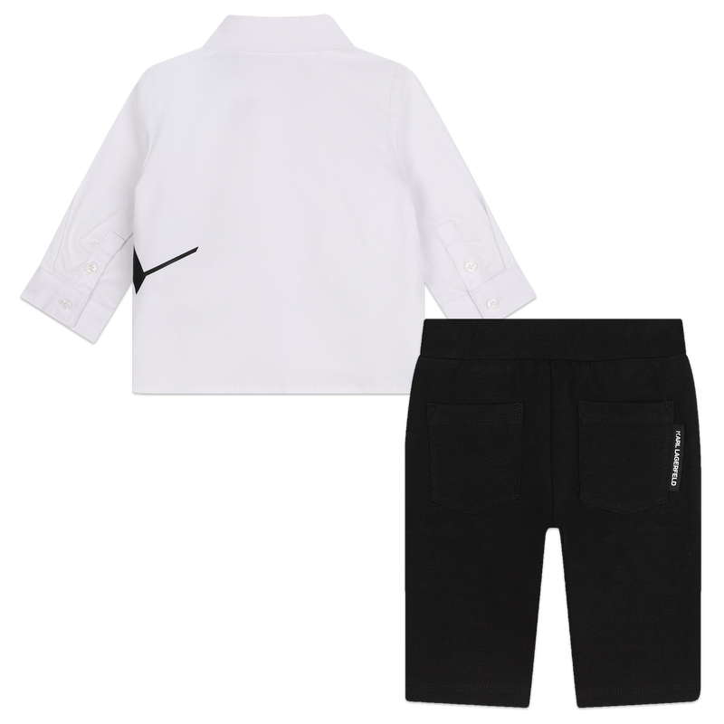 Conjunto de camisa e calças KARL LAGERFELD KIDS 
                    BOY