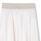 Saia plissada de voile KARL LAGERFELD KIDS 
                    GIRL
