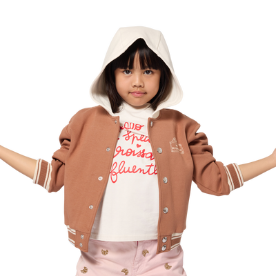 Cardigan  com capuz KIDS AROUND GIRL