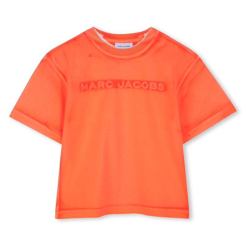 T-shirt de algod&atilde;o com bordado MARC JACOBS 
                        UNISEX