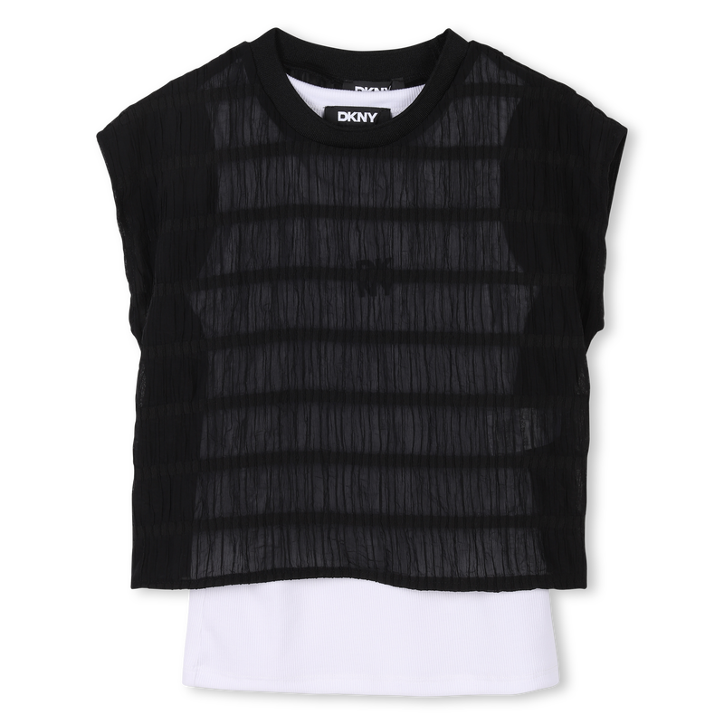 T-shirt de cerim&oacute;nia 2-em-1 DKNY 
                        GIRL